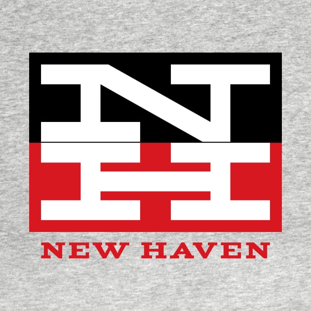 New Haven Railroad 1954 Tricolor Logo With Name by MatchbookGraphics